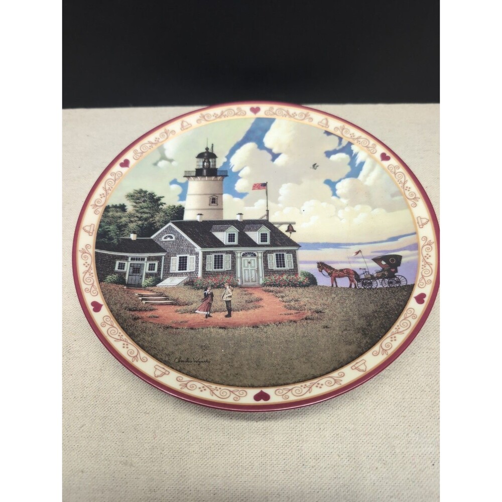 Charles Wysocki Collector Plate Jayson Sparkin The Lighthouse Keeper's Daughter